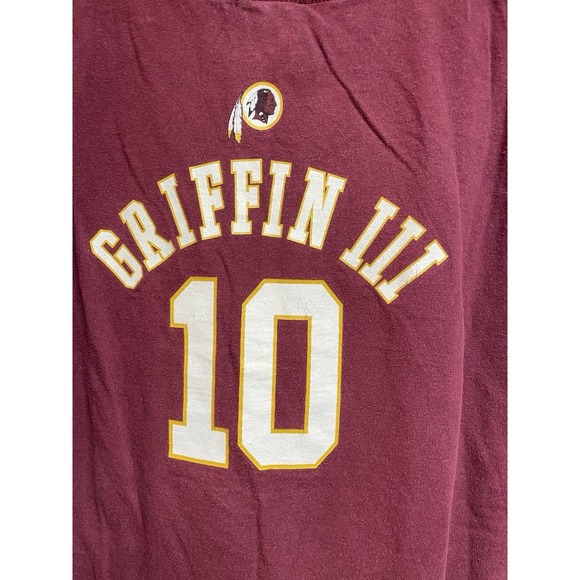 Robert Griffin III Washington Redskins Shirt XL Short Sleeve NFL Tee Vtg #10 - Picture 9 of 11